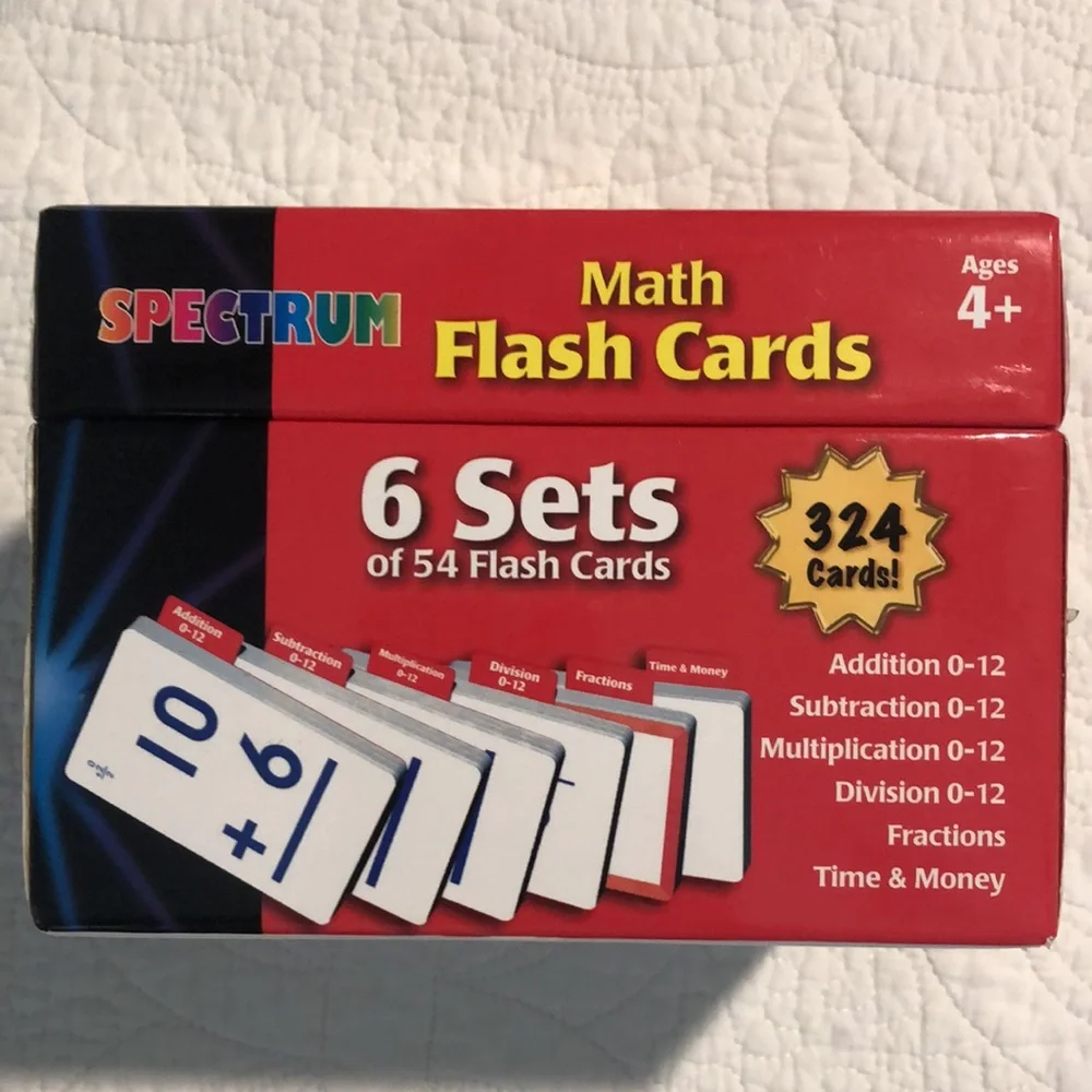Spectrum Math Flash Cards - Picture 2 of 5